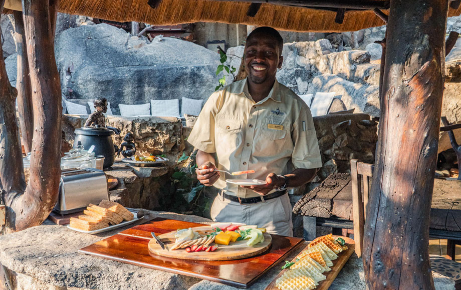 Breakfast at Amalinda Lodge